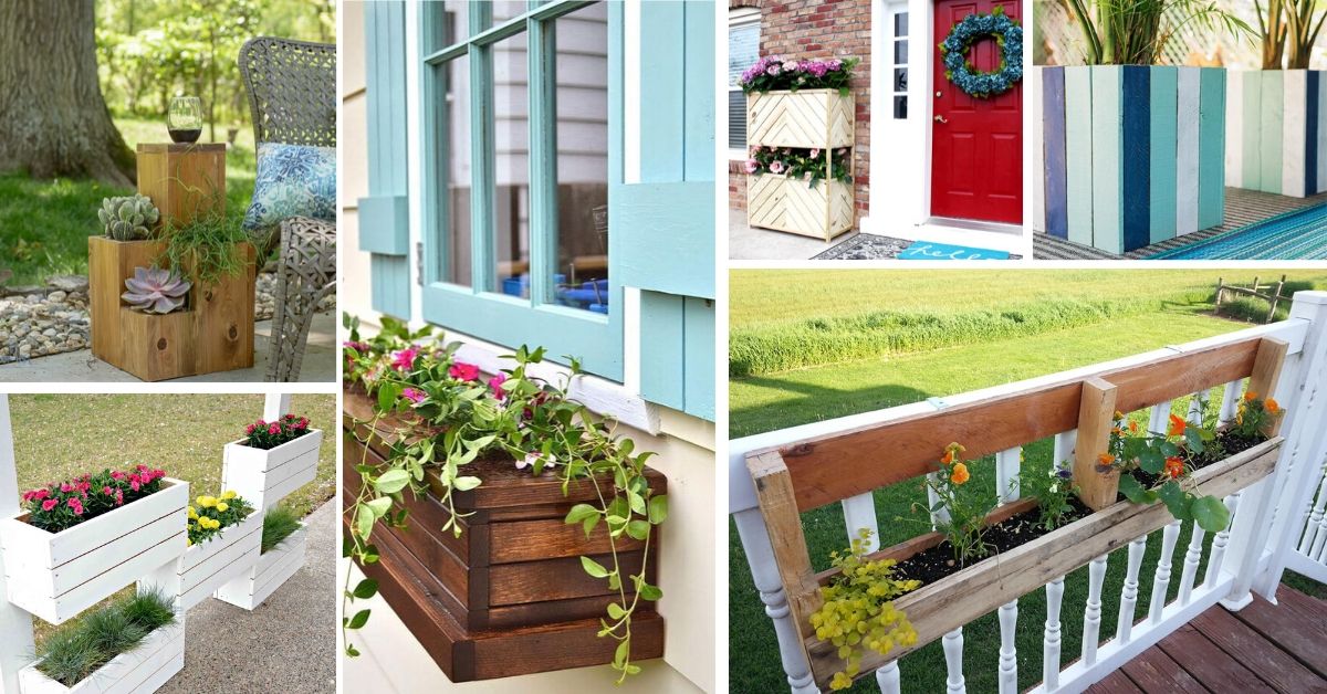 Best DIY Pallet And Wood Planter Box Ideas