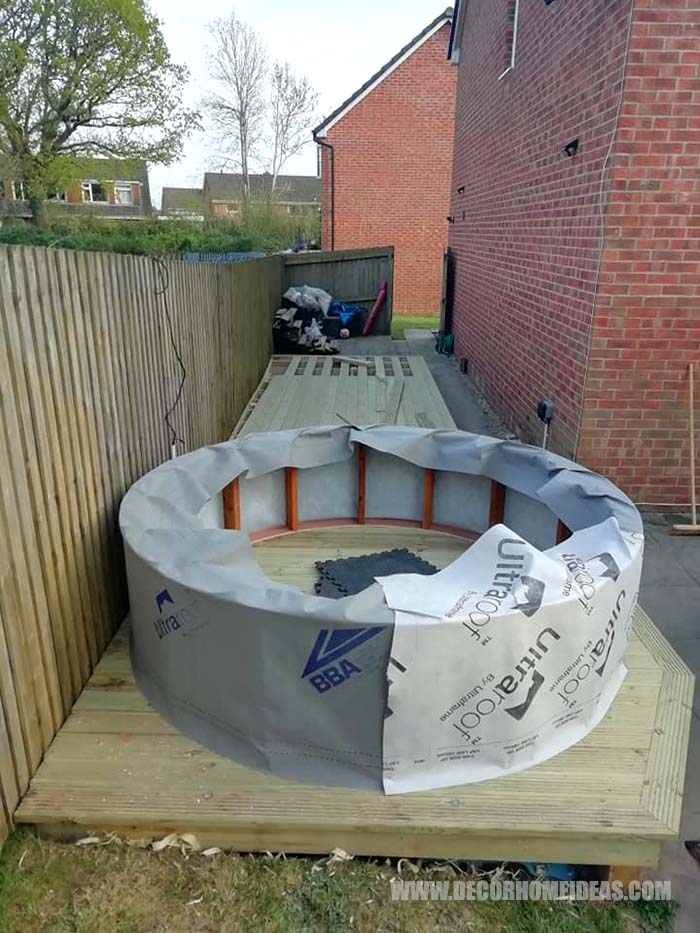 DIY Hot Tub Surround Insulation