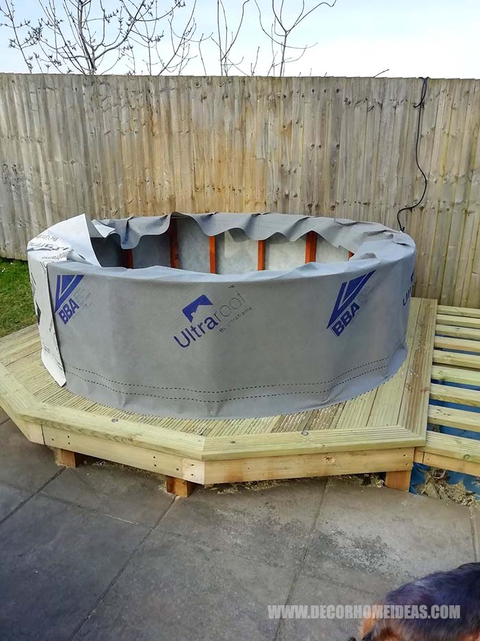 DIY Hot Tub Surround Insulation