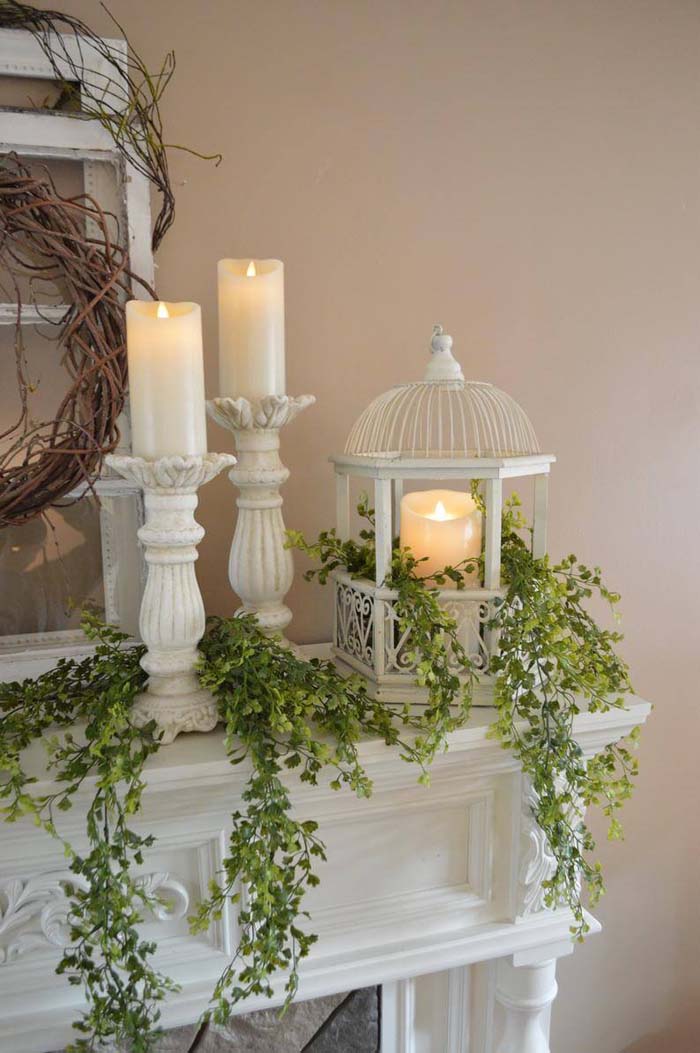 Cascading Greenery Summer Home Decoration #diy #rustic #summer #decorations #decorhomeideas