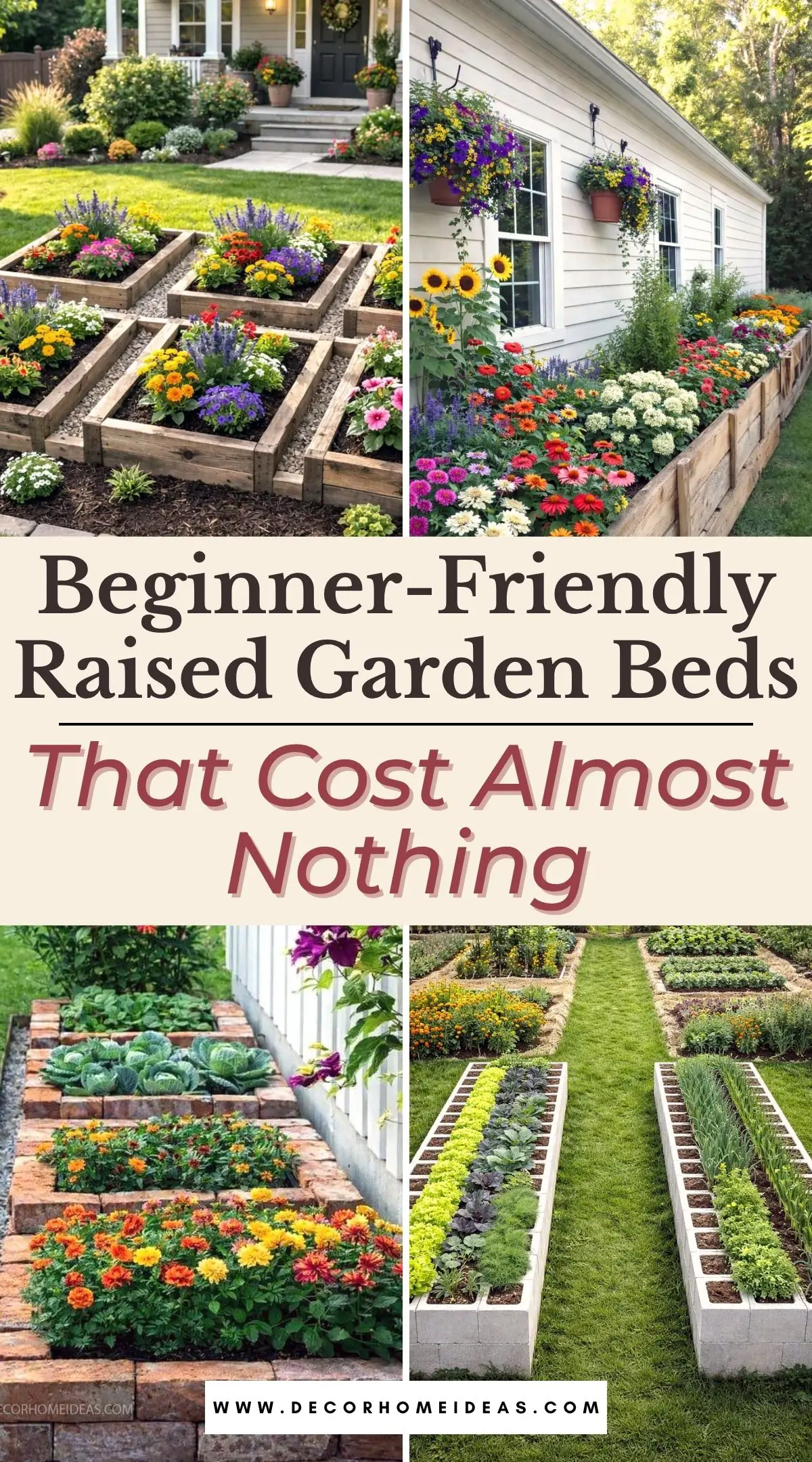 If you want to grow your own vegetables without spending much, these beginner-friendly raised garden bed ideas are the perfect place to start. Learn how to create cheap raised beds with simple materials, easy construction steps, and practical layouts that help maximize small garden spaces while keeping your gardening budget low.