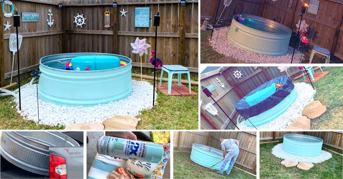 DIY Stock Tank Pool Summer Project