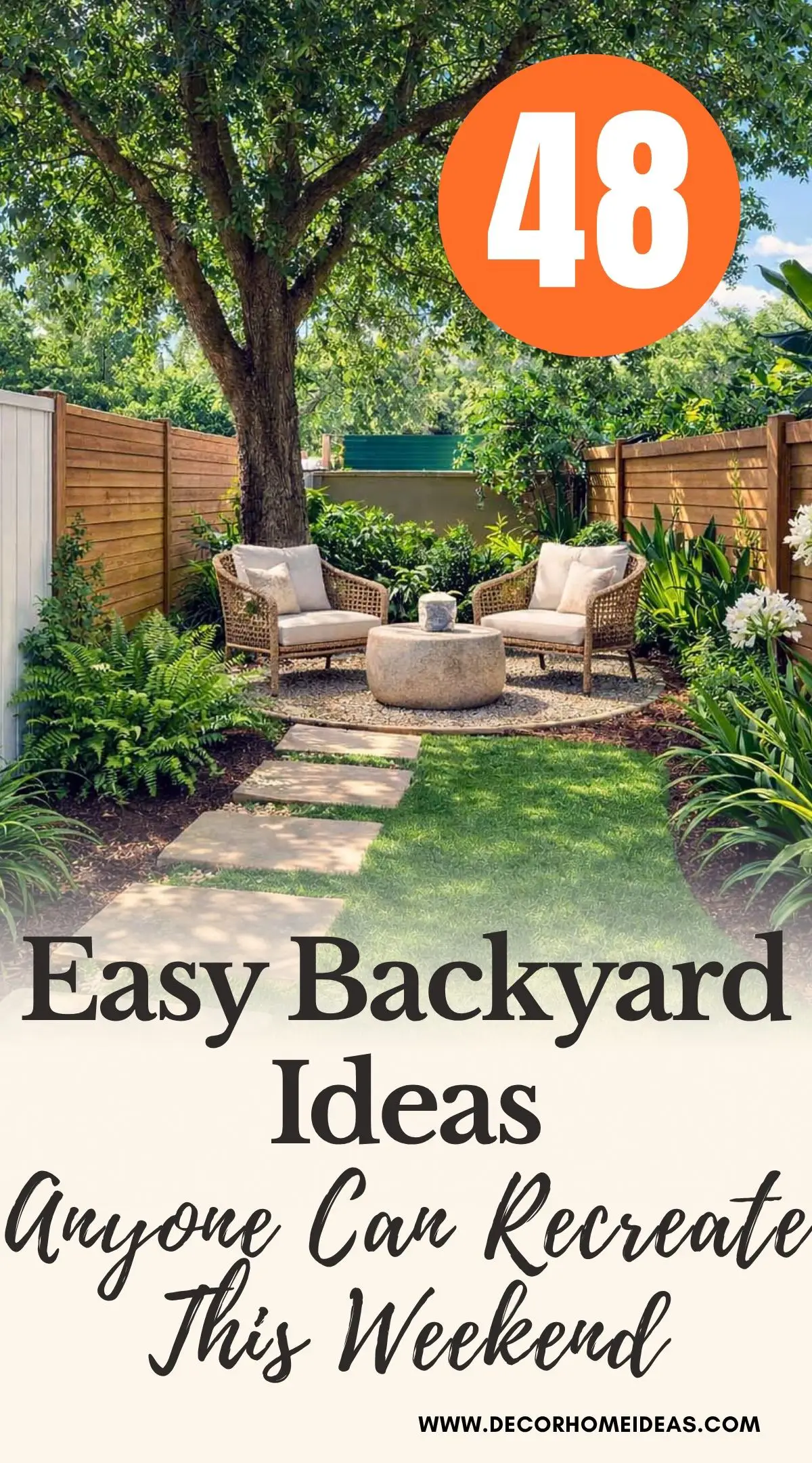 Looking for simple backyard ideas that make a big impact? These 48 easy backyard upgrades include creative patio decor, outdoor lighting ideas, DIY garden projects, and relaxing backyard layouts that you can recreate in a weekend. Perfect inspiration for small backyards, modern gardens, and budget outdoor makeovers.