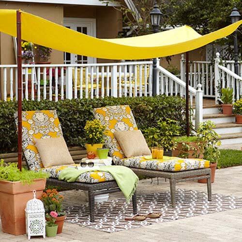 Elegant DIY Pool-Side Cabana #diy #sunshade #patio #backyard #pergola #decorhomeideas