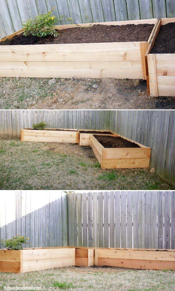 Fence Raised Garden Beds #raisedbed #garden #diy #cheap #decorhomeideas