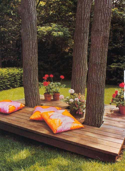 Floating Island Outdoor Deck #diy #project #backyard #garden #decorhomeideas