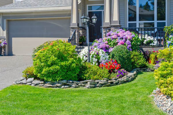 Flower Garden Rocks Edging