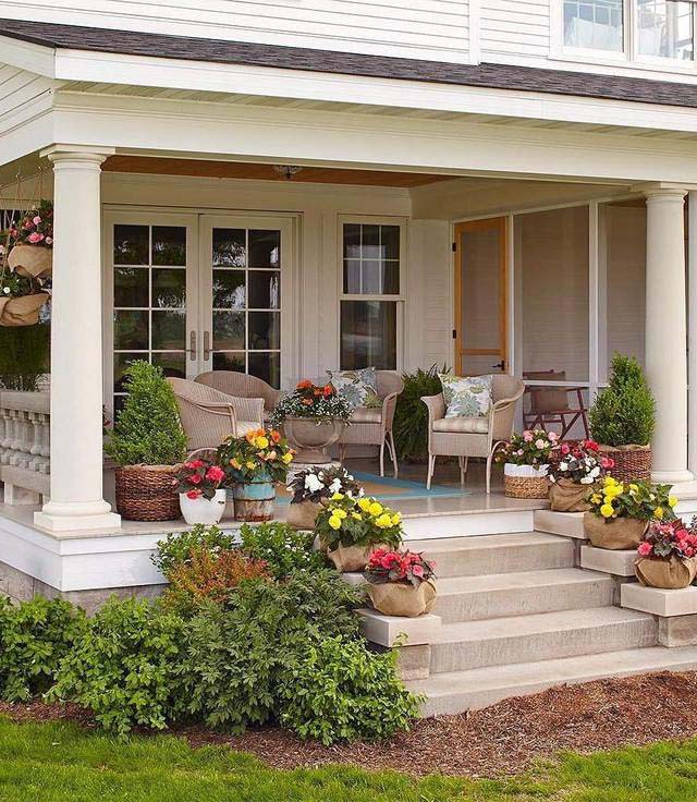 Front Porch Landscaping Around House