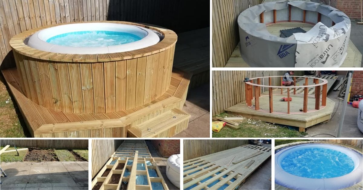 How To Make Hot Tub Surround With Deck