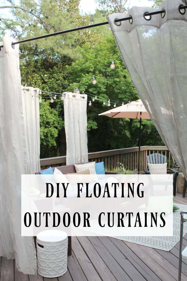 Instant Ambiance with Floating Patio Curtains #diy #porch #patio #projects #colorful #decorhomeideas