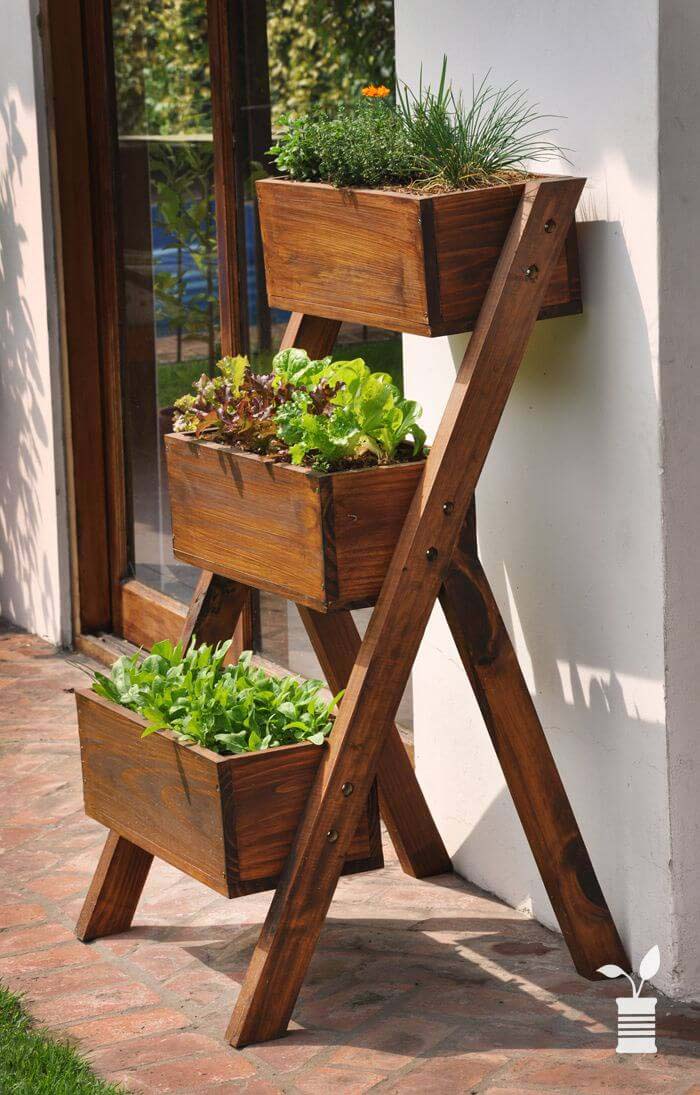 Ladder Box Herb Garden #diy #herbgarden #herbs #garden #ideas #decorhomeideas