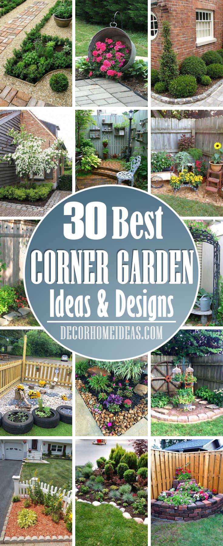 28 Beautiful Corner Garden Ideas and Designs | Decor Home Ideas