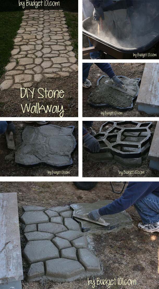 Road To Rome Stone Walkway #diy #project #backyard #garden #decorhomeideas