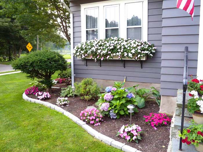 Small Flowers Garden Around House