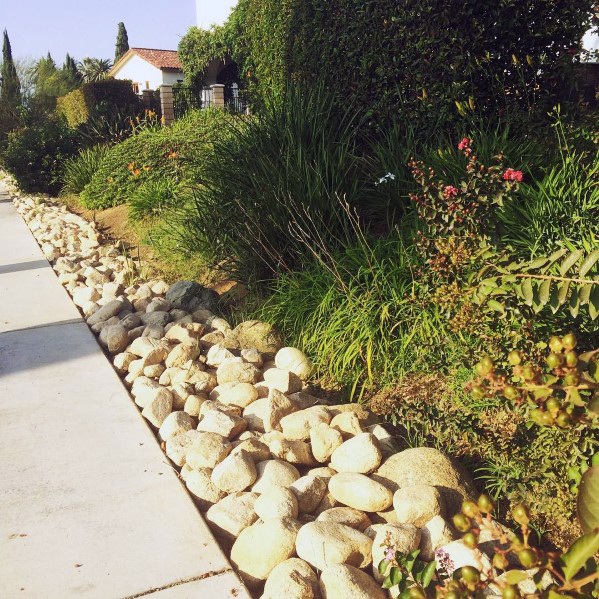 Stone Edging River Rock Landscaping Ideas