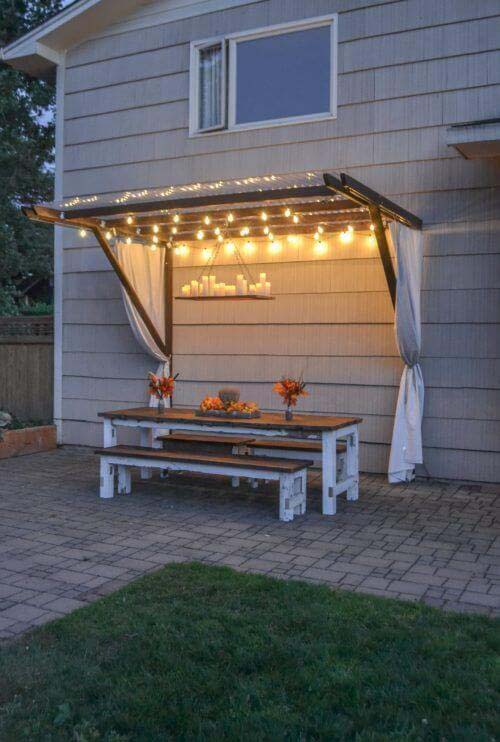 Summer Splendor Awning Style Canopy #diy #project #backyard #garden #decorhomeideas