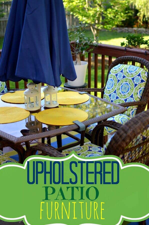 Uptown-Downtown DIY Patio Upholstery #diy #project #backyard #garden #decorhomeideas