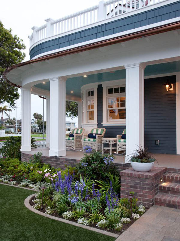 Victorian House Front Yard Landscaping