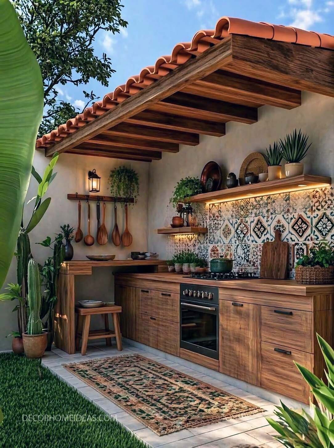 Mediterranean Outdoor Kitchen