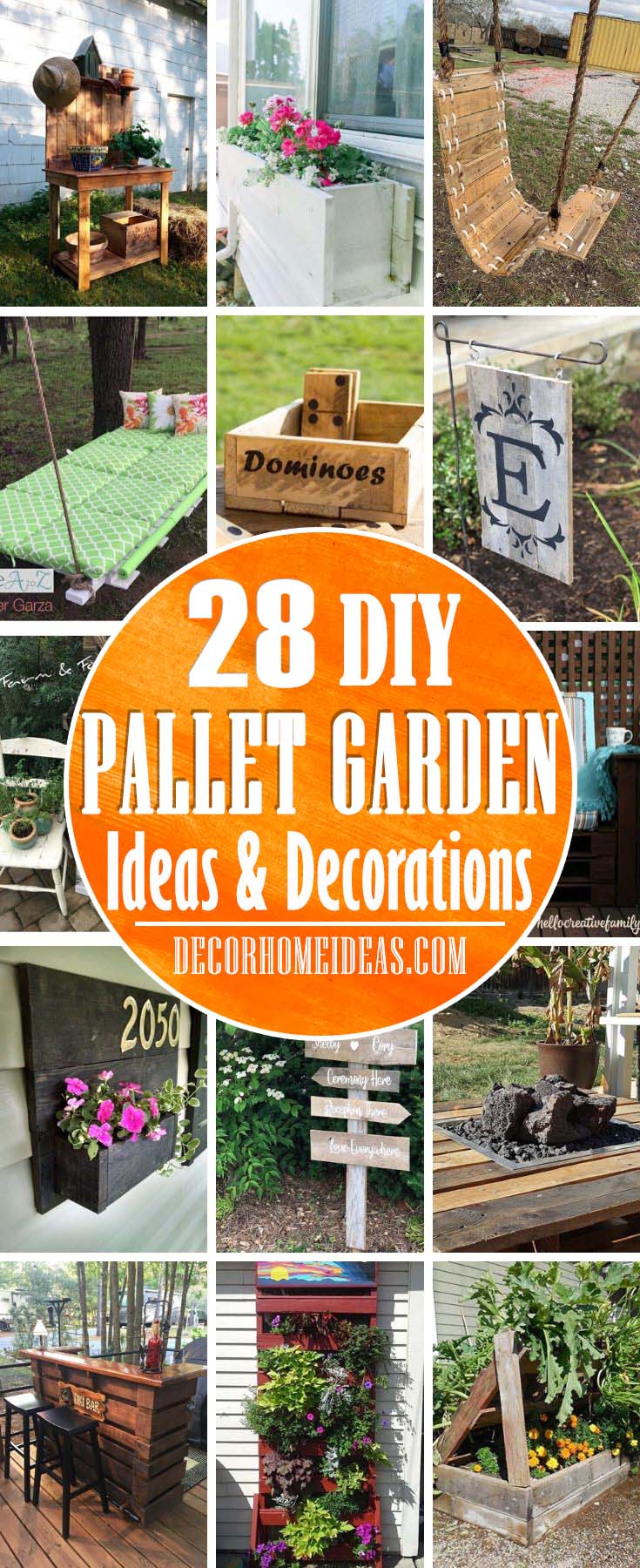 Best DIY Pallet Garden Ideas Need a budget-friendly garden swing or planter? Something that you can do very quickly and is really easy, but still looks good? Here are the best pallet garden ideas. #diy #pallet #garden #decorhomeideas