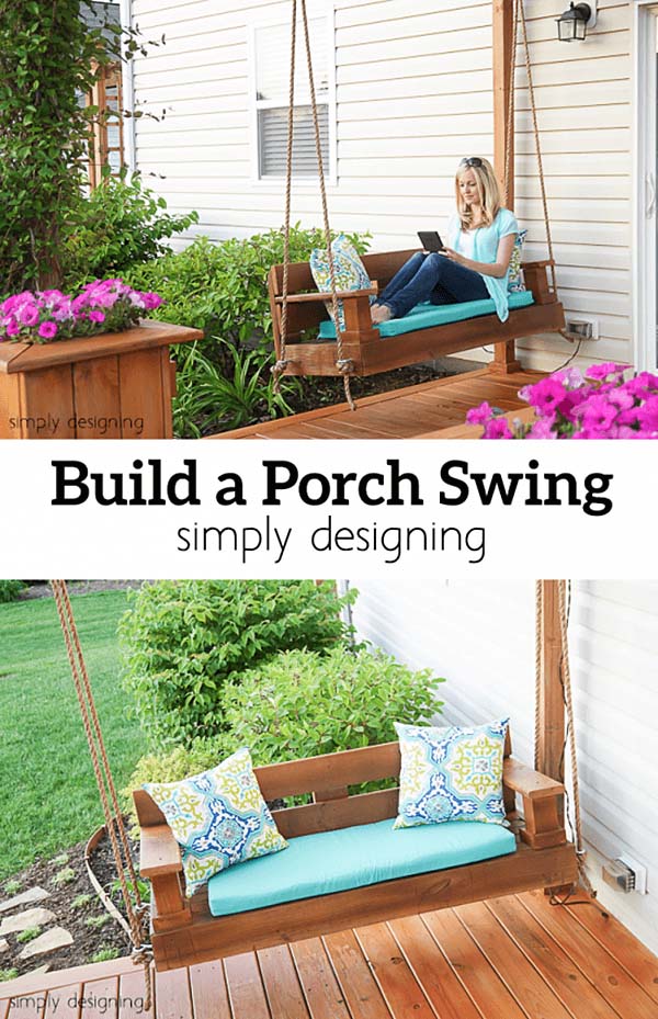 Build a Porch Swing #porch #swing #bed #decorhomeideas