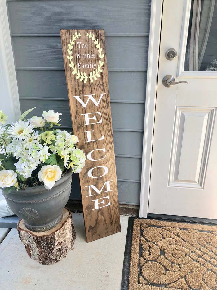 Customizable Family Name Front veranda Sign #veranda #decor #rustic #decorhomeideas