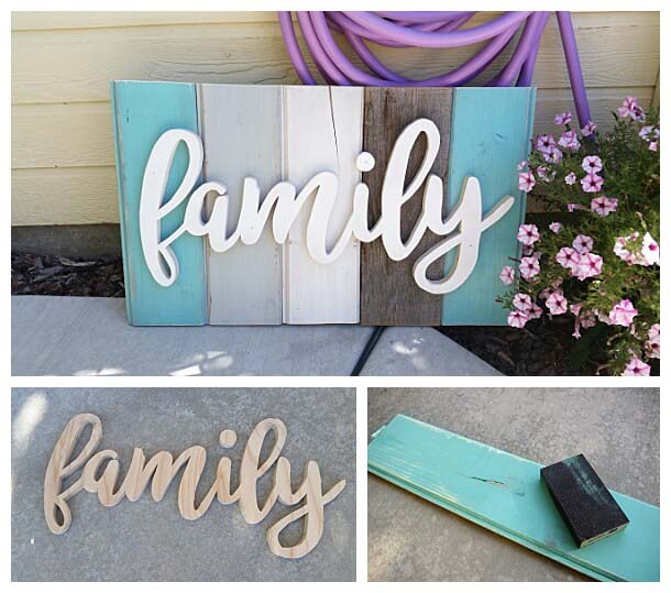 Distressed Wooden Porch Sign #diy #porch #sign #decorhomeideas