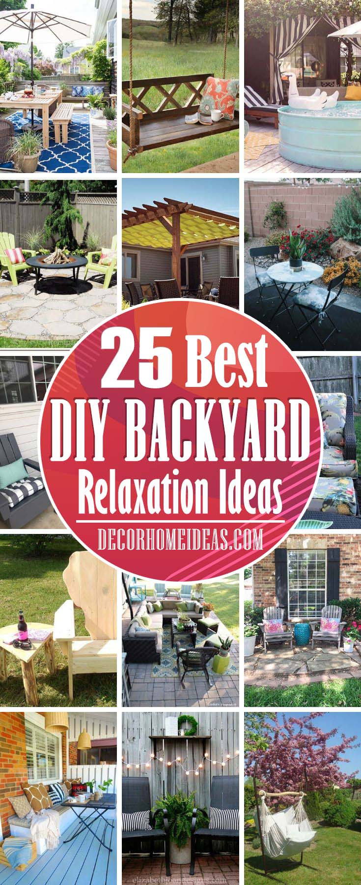 Best DIY Backyard Relaxation Ideas To Enjoy All Summer. Get some inspiration with these DIY backyard project ideas that will make your summer days more fun and enjoyable. #diy #backyard #projects #decorhomeideas