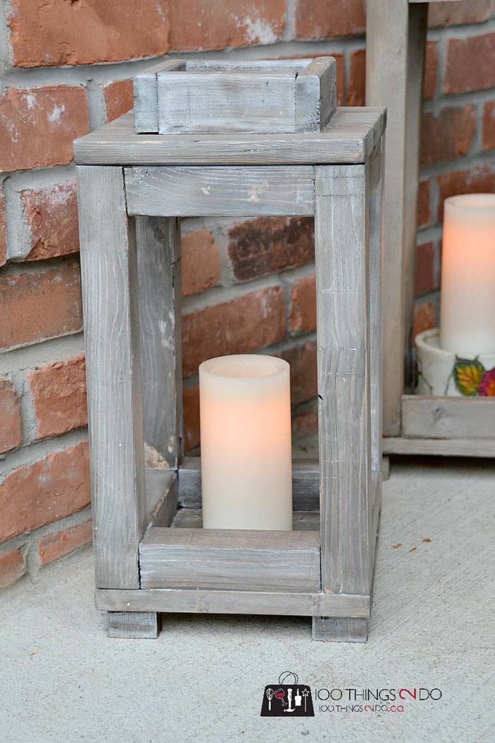 DIY Wood Lanterns #porch #diy #lights #decorhomeideas