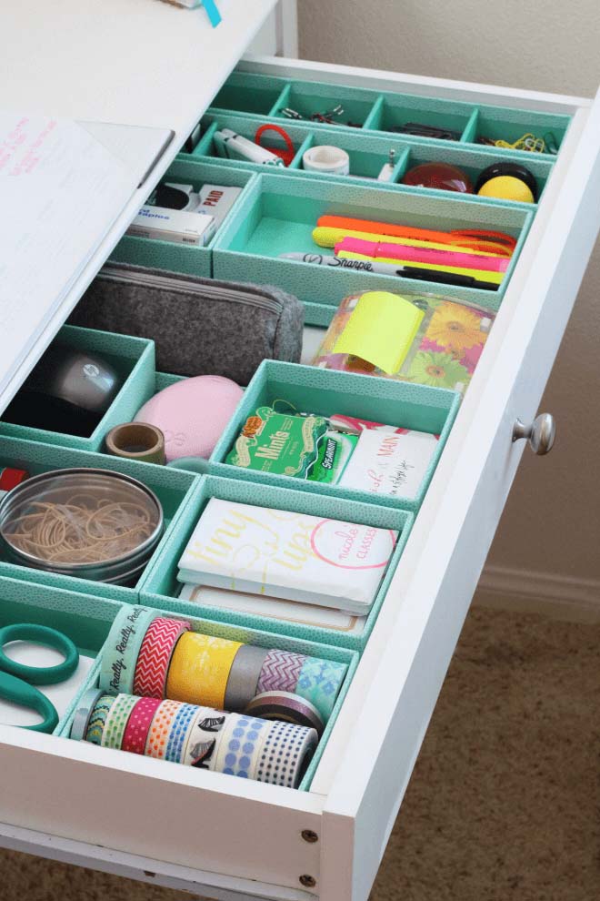 Drawer Organized Solution #homeoffice #organization #decorhomeideas