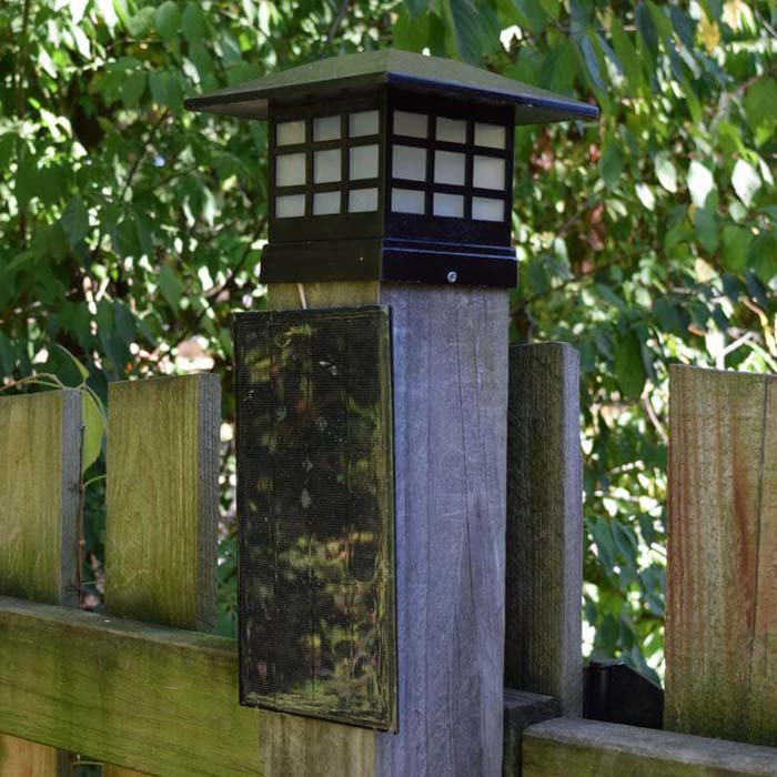 Fence Post Bright White Solar Light #diy #solar #lights #solarlight #garden #decorhomeideas