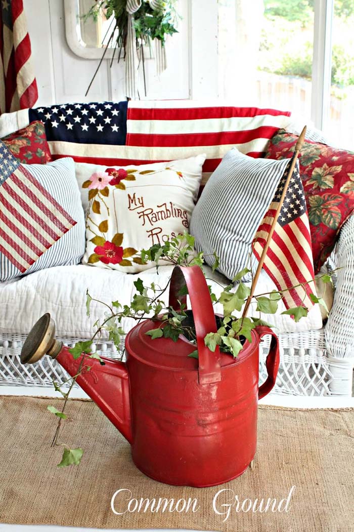 Fourth of July Porch Decor Inspiration #porch #summer #decor #decorhomeideas