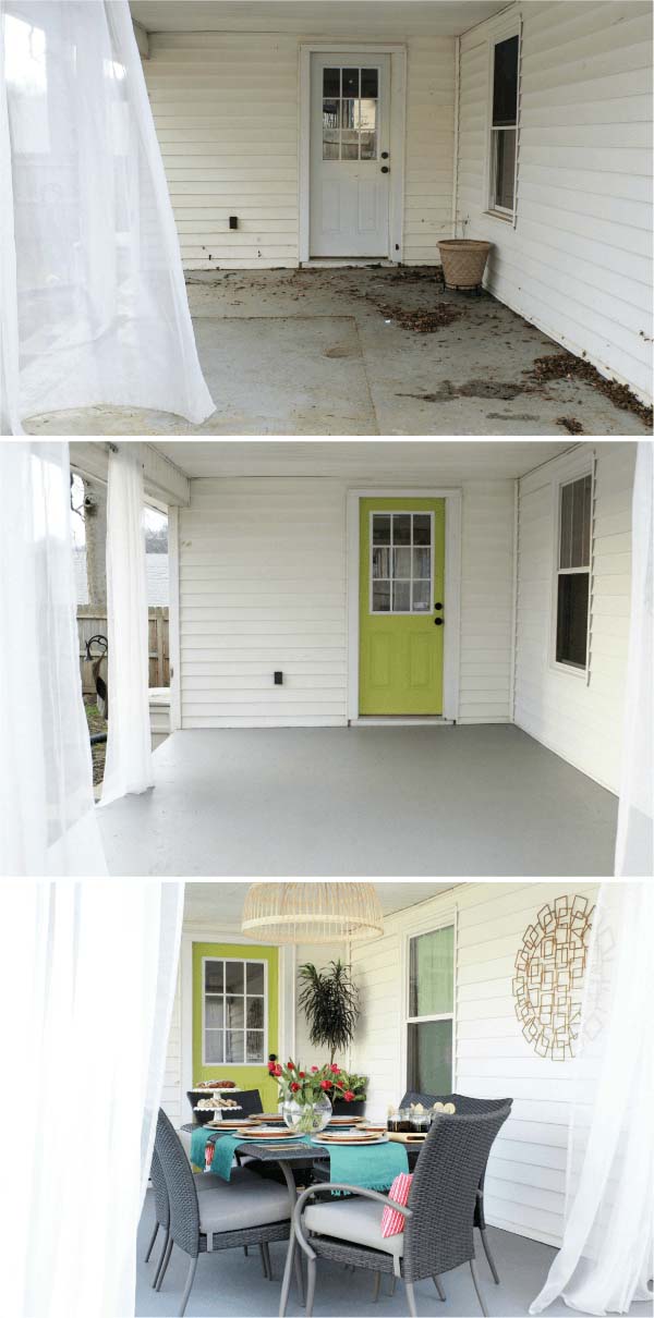 From Deserted to Dreamy in One Day #diy #porch #makeover #decorhomeideas