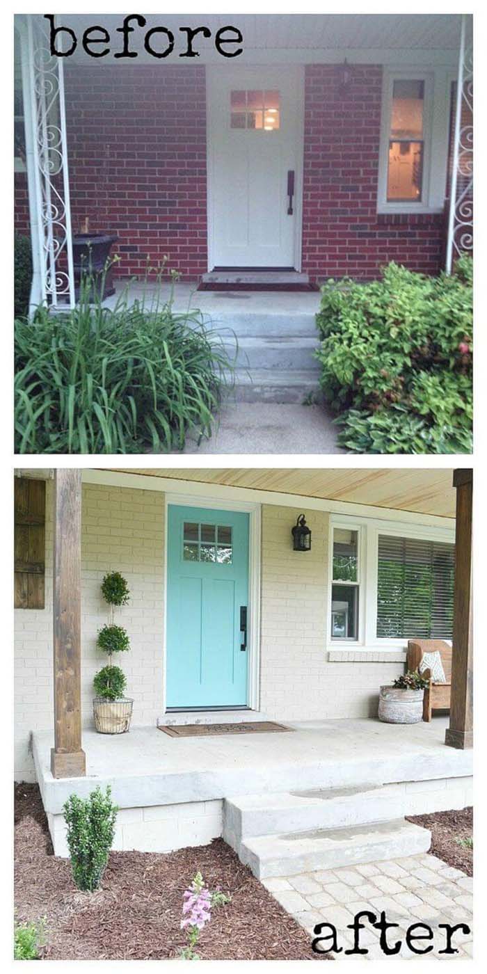 From Mid-Century Mess to Urban Paradise #diy #porch #makeover #decorhomeideas