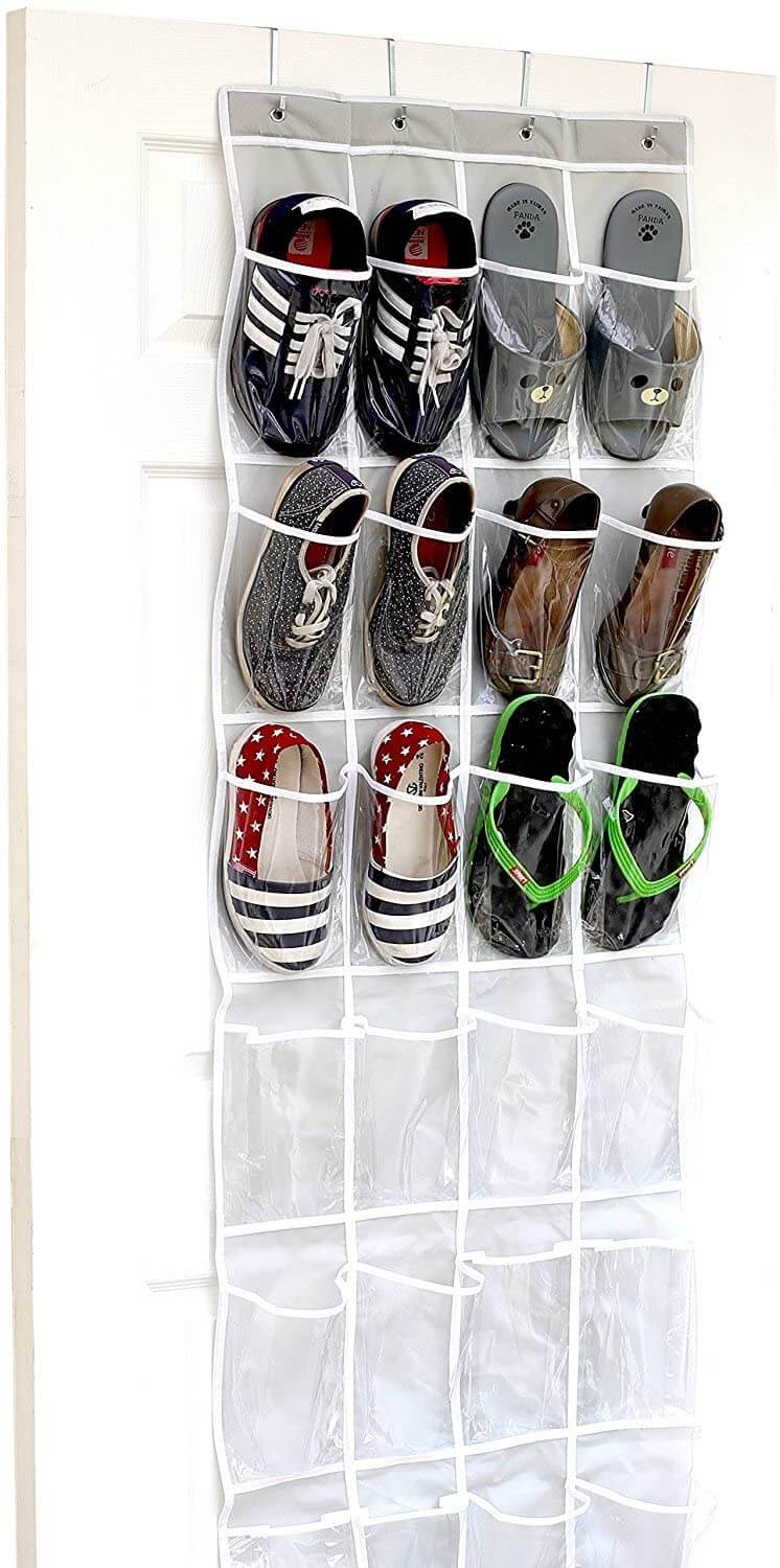 Hanging Door Shoe Rack for 36 Pairs #shoeorganizer #storage #shoe #organizer #decorhomeideas