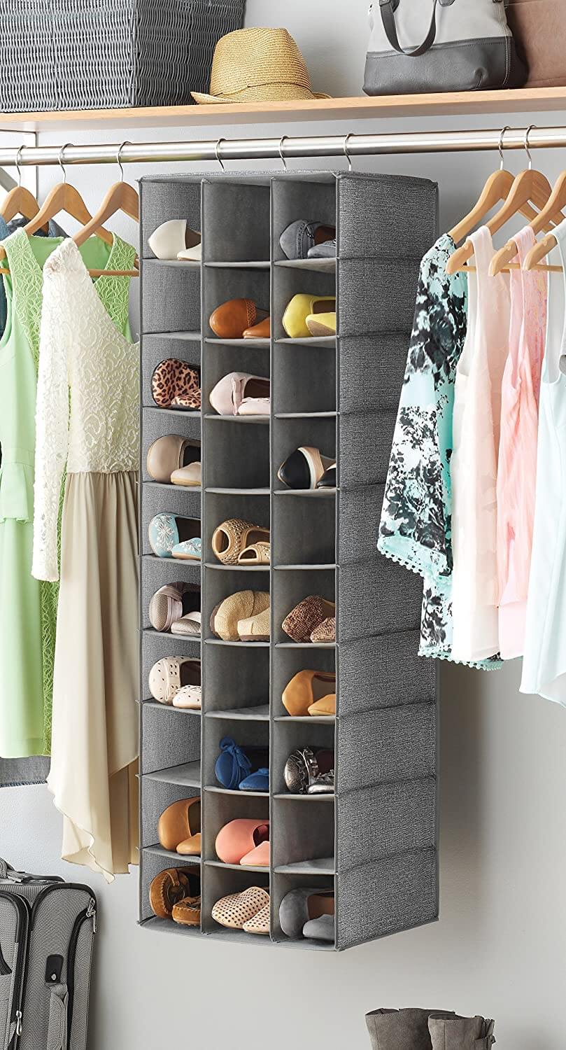 Hanging Shoe Organizer #shoeorganizer #storage #shoe #organizer #decorhomeideas