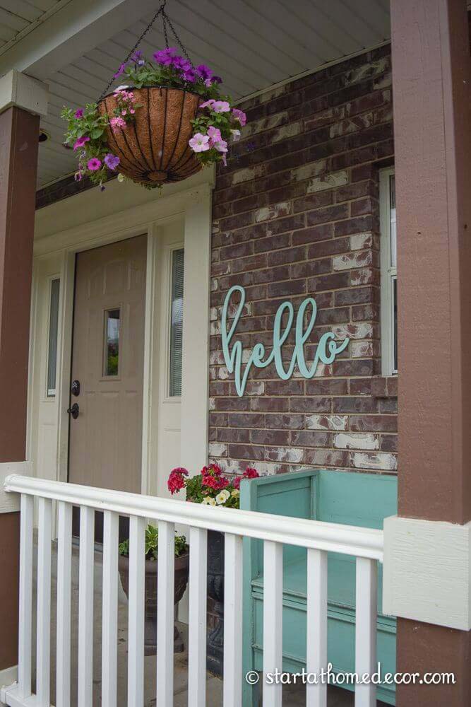 Hello  Laser Cut Sign #diy #porch #sign #decorhomeideas