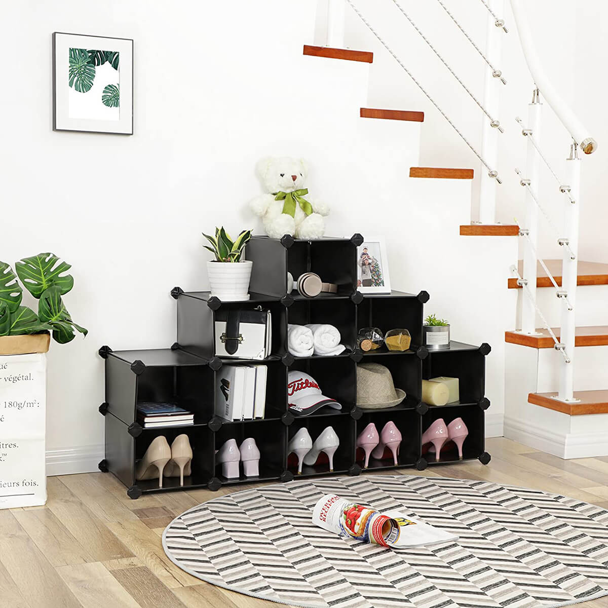 Modular Shoe Cube System #shoeorganizer #storage #shoe #organizer #decorhomeideas