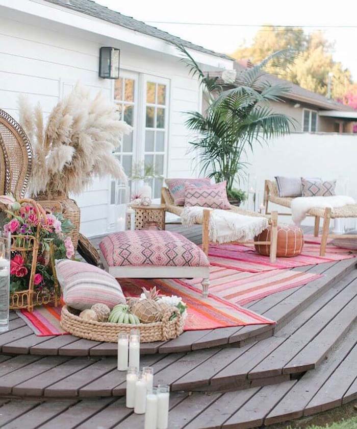 Moroccan Inspired Summer Porch Decor Ideas #porch #summer #decor #decorhomeideas