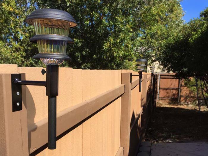 Mounted Solar Light Posts #diy #solar #lights #solarlight #garden #decorhomeideas