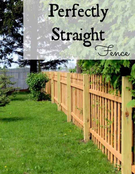 Perfectly Straight Natural Wood Picket Fence #farmhouse #summer #decor #decorhomeideas