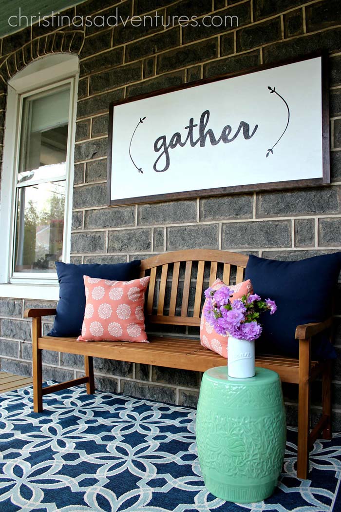 Porch Seating Area Sign #diy #porch #sign #decorhomeideas