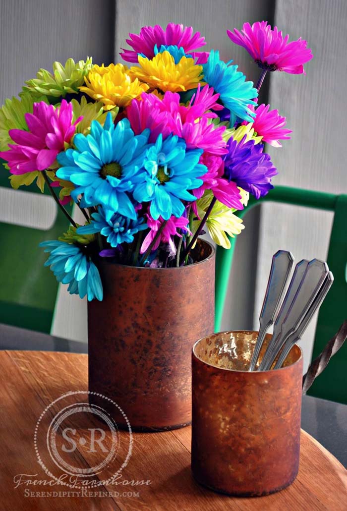 Recycled Copper Kitchen Implement Porch Decor #porch #summer #decor #decorhomeideas