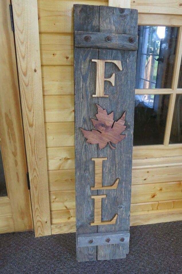 Recycled Wooden Shutter Sign #diy #porch #sign #decorhomeideas