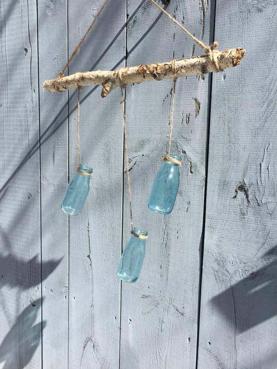 Rustic Hanging Bottle Vase or Chandelier #farmhouse #summer #decor #decorhomeideas