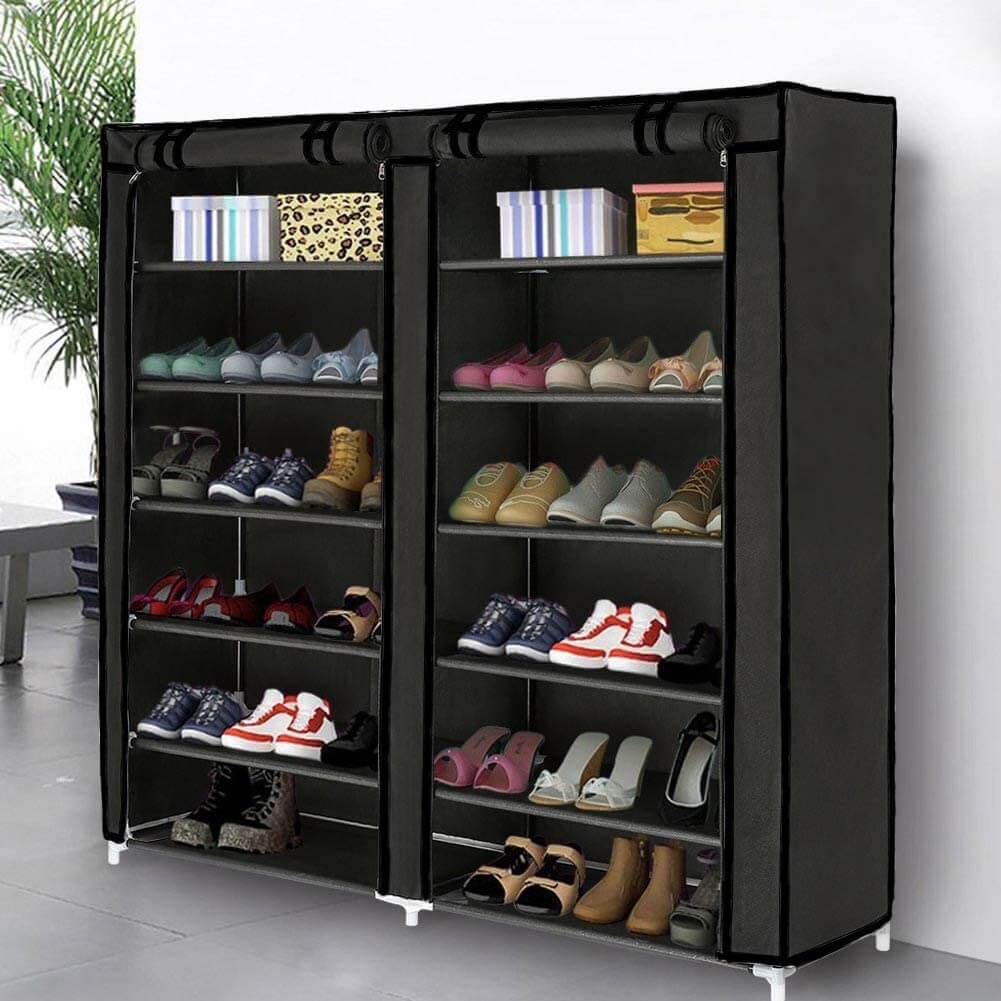 Shoe Organizer With Fabric Cover #shoeorganizer #storage #shoe #organizer #decorhomeideas