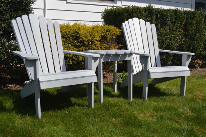 Simple and Slim Adirondack Set #diy #backyard #projects #decorhomeideas