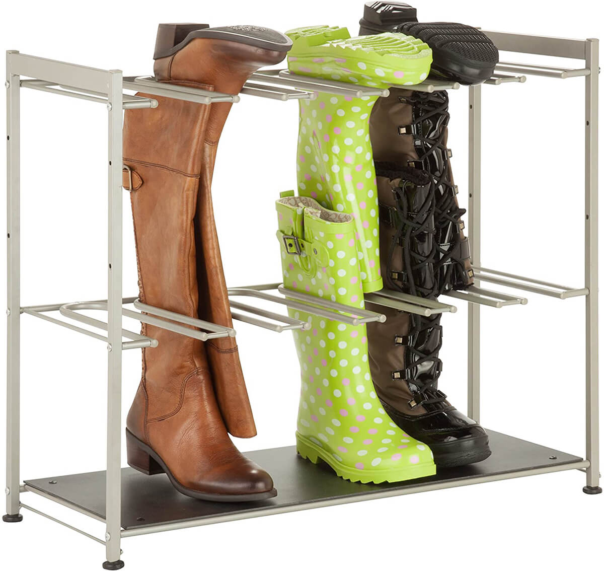 Steel Tall Boot Rack #shoeorganizer #storage #shoe #organizer #decorhomeideas