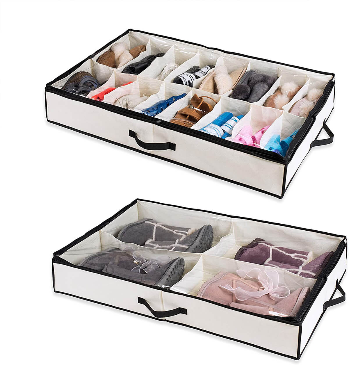 Under-Bed Shoe Drawer Organizers #shoeorganizer #storage #shoe #organizer #decorhomeideas