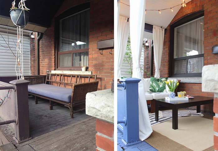 Your Own Staycation Cabana Concept #diy #porch #makeover #decorhomeideas